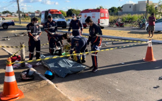 Acidente ocorreu no cruzamento da Avenida dos Administradores com a rua dos Pedreiros. 