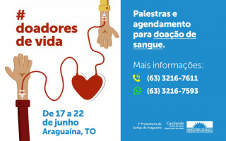 Campanha Doadores de Vida visa regular o estoque de sangue em Araguaína
