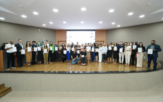 Após a assinatura dos termos de posse, o procurador-geral de Justiça, Luciano Casaroti, deu as boas-vindas aos novos integrantes