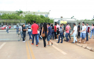 Aplicação de provas do Concurso da PM do Tocantins.