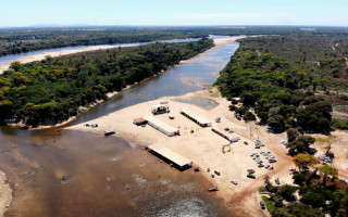 A Praia do Sol, em Caseara, recebe uma média de 60 mil visitantes nos finais de semana de julho