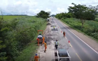 Trechos da BR-153, no sul do Tocantins, passarão por obras de 12 a 18 de agosto. 