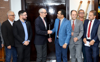  Governador Wanderlei Barbosa recebe a visita do Embaixador da Áustria Dr. Stefan Scholz em seu Gabiente