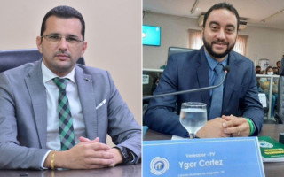 Vereadores de Araguaína Marcos Duarte e Ygor Cortez. 