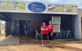 Padaria Sabor Caseiro, comandada por Wathina Antunes e sua mãe Marleni Vitória.