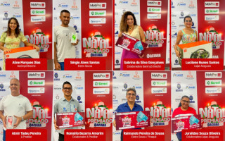 Ganhadores do primeiro sorteio da campanha Natal Premiado