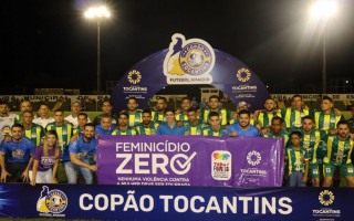 A iniciativa ocorreu durante a abertura da 4ª edição do Copão Tocantins de Futebol Amador. 