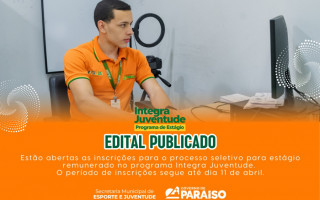 Sede da Prefeitura de Paraíso do Tocantins, onde parte dos estagiários poderá atuar