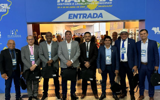 Max Fleury e vereadores de Araguaína durante a Marcha dos Gestores em Brasília
