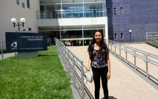 A ex-aluna de Colinas iniciou o curso de Engenharia Civil na Universidade Federal de Goiás (UFG) este ano