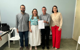  Representantes da Energisa, Ministério Público e Prefeitura durante visita ao CAPS II