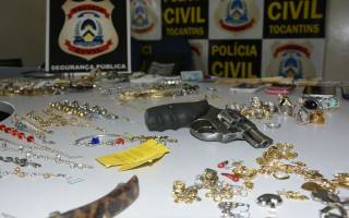 Armas e bens objeto de crimes são apreendidos pela Polícial em Paraíso