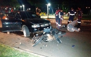 Acidente ocorreu em frente Parque Cimba.