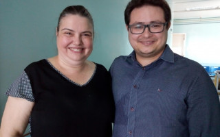 Patrícia Bringel Noleto, representante do Isac em Araguaína),e Tiago Sobreira, presidente.