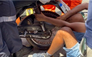 Após ser resgatado, o homem recebeu atendimento do Samu e foi encaminhado a uma unidade hospitalar da cidade.