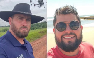 Murilo Vinhal e Idael Farias caíram no rio após serem atingidos por um raio.