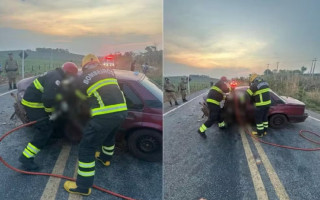Acidente entre carros na TO-342, em Miracema do Tocantins