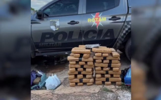 Apreensão de 81,4 kg de substância análoga à maconha no Setor Santa Fé I, na região sul de Palmas. 
