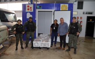 Secretaria de Assuntos Institucionais realizou a doação de peixes apreendidos pelo Batalhão de Polícia Militar Ambiental do Tocantins o programa Sesc Mesa Brasil