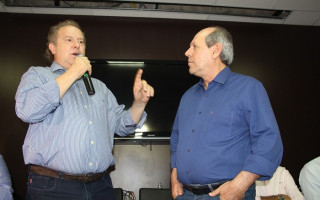Mauro Carlesse e o prefeito Ronaldo Dimas, na época da campanha 