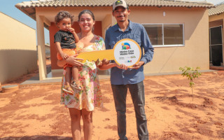 O Parque do Lago 3 terá ao todo 314 unidades habitacionais, com todas as unidades já negociadas e financiadas pela Caixa Econômica Federal — Fotos: Marcos Filho Sandes / Secom Araguaína