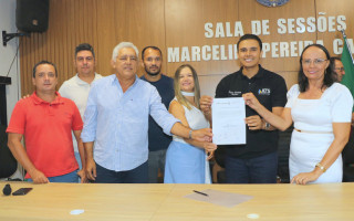  Presidente da Agência Tocantinense de Saneamento ATS, Pedro Cardoso, assina ordem de serviço do Programa Água na Caixa.