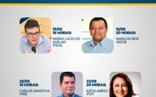 Candidatos que já confirmaram presença.