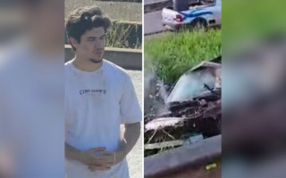 Vitor Gomes Alves de Paula de 21 anos foi preso pelo acidente na BR-153 que provocou a morte de uma jovem de 25 anos 