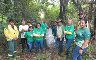 Curso contou com atividades teóricas e práticas, onde foi ensinado a identificar as nascentes e os métodos de recuperação 