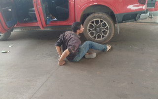 Suspeito foi preso após abordagem em posto de combustíveis; veículo havia sido furtado em Marabá (PA).