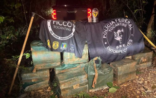 Droga foi localizada em depósito subterrâneo após operação conjunta da FICCO/TO e da Polícia Federal no estado.