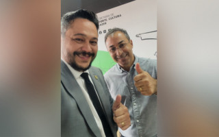 Presidente da Câmara de Araguaína, Max Fleury, e o prefeito Wagner Rodrigues alinham retomada da obra da nova sede do Legislativo municipal.