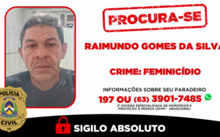 Suspeito de feminicídio em Araguaína está foragido