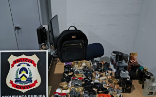 Itens furtados foram recuperados pela Polícia Civil em Paraíso 