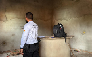 Local do crime no setor Jardim Belo, em Araguaína, onde um homem foi morto por um adolescente de 17 anos