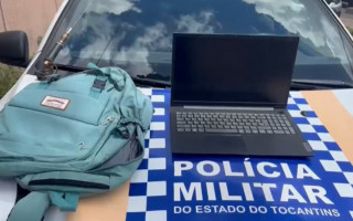 Notebook pertencente à rede municipal de ensino foi recuperado pela polícia