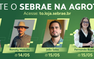 Sebrae Tocantins apresenta programação técnica na Agrotins 2026 com palestras de Richard Rasmussen, Ronaty Makuko, João Seba e Fernanda Bueno; confira as datas e participe 
