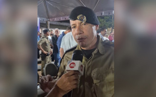 Tenente-coronel José Roberto Carneiro Alves durante entrevista ao AN