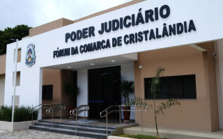 Fórum da Comarca de Cristalândia, onde o juiz Wellington Magalhães proferiu a sentença determinando a realização de concurso público