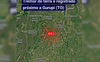 O tremor foi registrado na madrugada desta quinta-feira (21) 