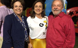 Dilma Rousseff, Kátia Abreu e Lula