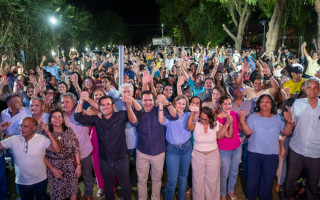  Deputado estadual Marcus Marcelo (PL) e vereador Lucas Campelo (Republicanos) durante encontro político em Araguaína 