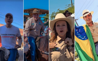 Os pré-candidatos ao Governo do Tocantins Ataídes Oliveira, Laurez Moreira, Professora Dorinha e Vicentinho Júnior marcaram presença na 36ª Cavalgada de Araguaína, um dos maiores eventos do agronegócio tocantinense.