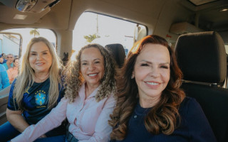Senadora Professora Dorinha e a prefeita Josi Nunes visitam as obras da nova rodoviária de Gurupi, que recebe investimentos de R$ 16 milhões destinados pela parlamentar. 
