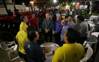 Candidato ao governo do Tocantins, Mauro Carlesse na Expora.