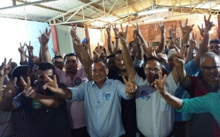 Candidato a governador do Tocantins pela coligação A Vez dos Tocantinenses, Vicentinho Alves.