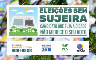 Eleições Sem Sujeira: candidato que suja a cidade não merece o seu voto