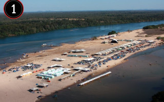 Na região sul do Estado, no município de Peixe, a Praia da Tartaruga recebe infraestrutura e área de camping e fica a 15 minutos de barco da cidade