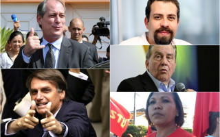 Presidenciáveis definidos em convenções partidárias.