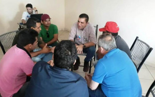 Reunião com lideranças em Tabocão.